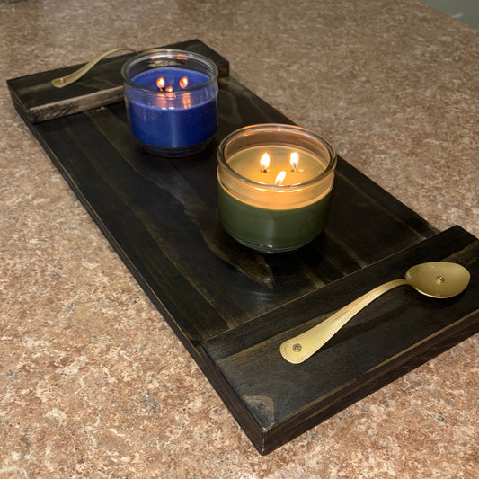 Serving Tray/ Decoration Tray With Spoon Handles