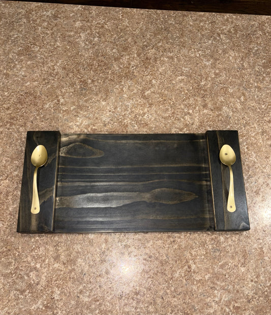Serving Tray/ Decoration Tray With Spoon Handles